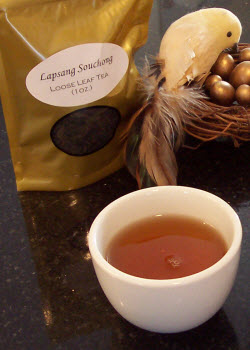 Lapsang Souchong for me, coffee for my sibling. (Photo by A.C. Cargill, all rights reserved)