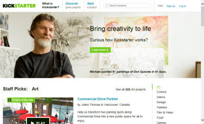 Kickstarter (Screen capture from site)