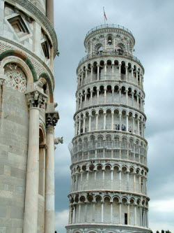 A little imprecision in tea is better than in building bell towers! (Screen capture from site)