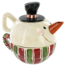 Snowman Stacked Tea for One (ETS image)