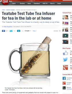 The Teatube Test Tube Tea Infuser (Screen capture from site)