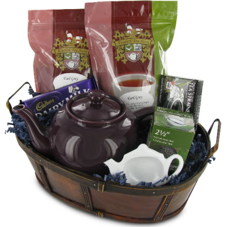 One of those gift options that Santa can bring us: Earl Grey Tea Gift Basket (ETS image)