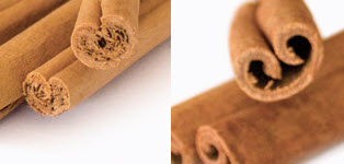 Left: True Cinnamon. Right: Cinnamon Cassia. (Stock image)