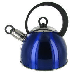 Whistling Kettle with Nylon Stay Cool Handle - Blue (ETS image)