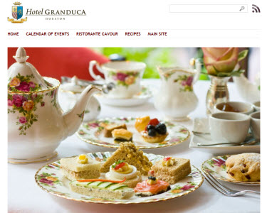 Hotel Granduca in Houston, Texas (screen capture from site)