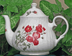 Romantic Rose Fine Bone China Teapot (ETS image)