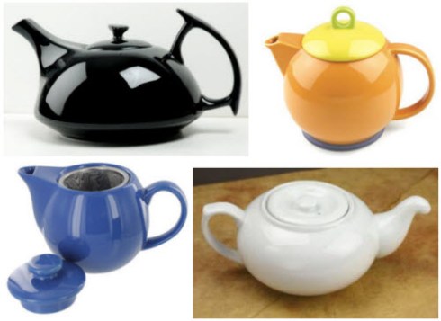 4 sleek and elegant teapots (all ETS images)