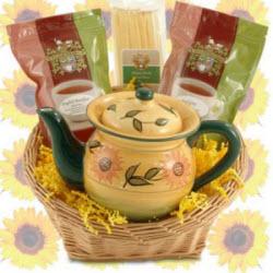 Simply Sunflowers Gift Basket (ETS image)