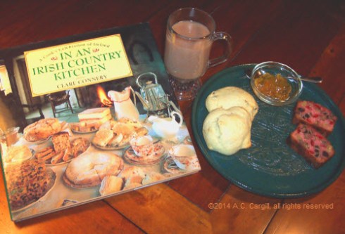 A bit of green adds the right Irish touch to tea time! (Photo by A.C. Cargill, all rights reserved)