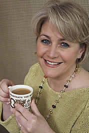 Great smile! (screen capture from her web site)