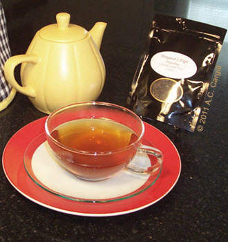 A bit of Margaret’s Hope Darjeeling would surely be worth the discomfort or risk of any task! (Photo by A.C. Cargill, all rights reserved)