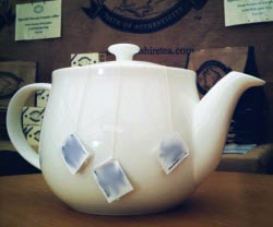 Steeping teabags in the teapot just like grandpa did. (Stock image)