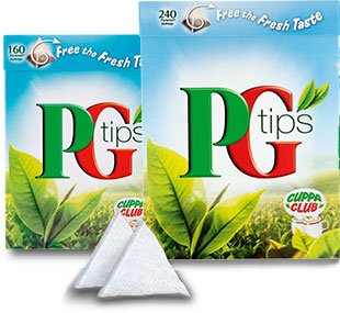 PG Tips pyramid teabags (from the PG Tips official site)