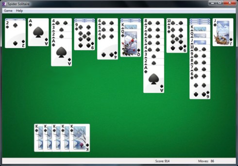 Caught in the act! Hey, it helps me be creative! (Screen capture from PC)