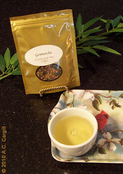 Genmaicha: a cuppa saniTEA! (Photo by A.C. Cargill, all rights reserved)