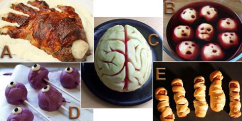 A feast fit for a houseful of ghouls! (composite by A.C. Cargill of images from site)