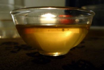 Golden tea by candlelight by Bannacha on Facebook