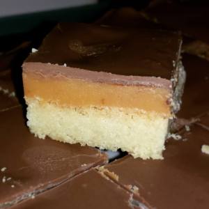 chocolate caramel shortbread